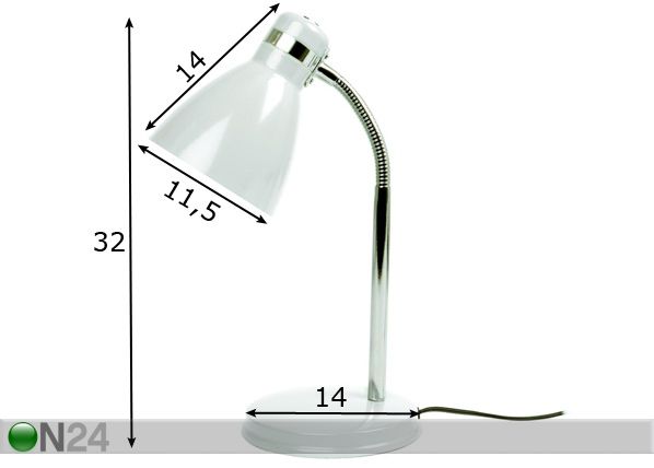 Pöytävalaisin STUDY mitat