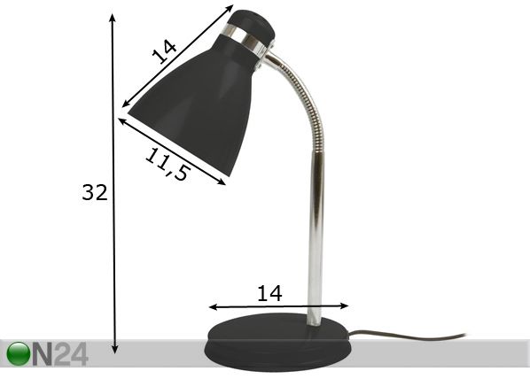 Pöytävalaisin STUDY mitat