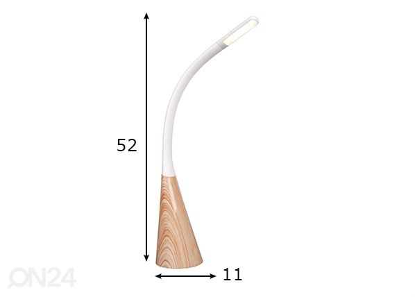 Pöytävalaisin Swan mitat