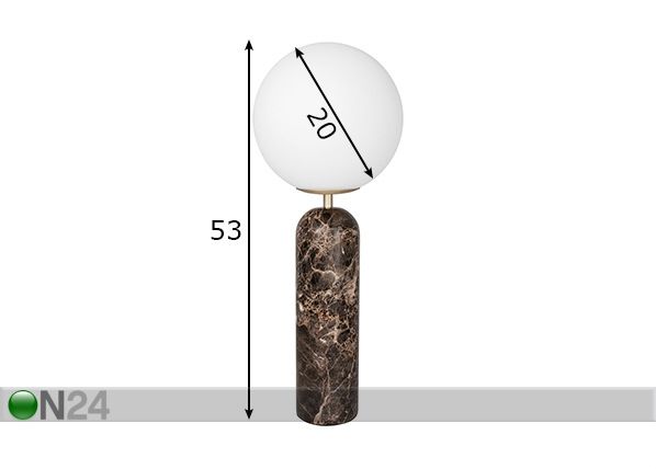 Pöytävalaisin Torrano mitat