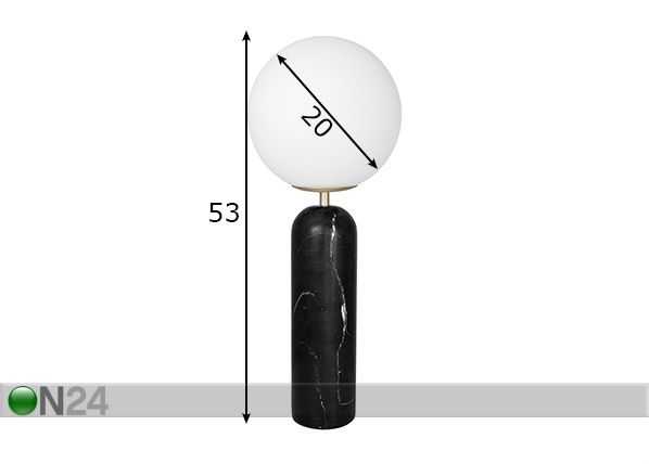 Pöytävalaisin Torrano mitat