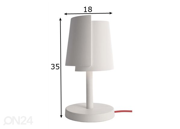 Pöytävalaisin Twister mitat