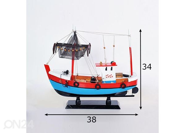 Puinen laiva 993 mitat