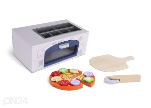 Puinen pizzapuuni ja lisätarvikkeet