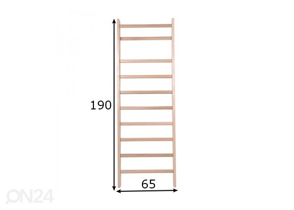 Puolapuut 190x65 cm mitat