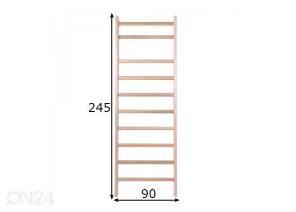 Puolapuut 245x90 cm mitat