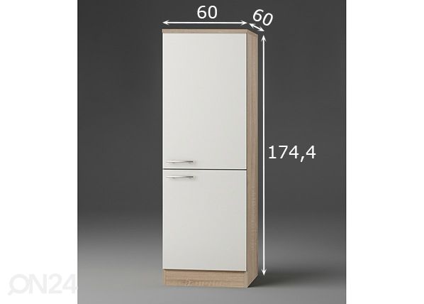 Puolikorkea keittiön kaappi Dakar 60 cm mitat