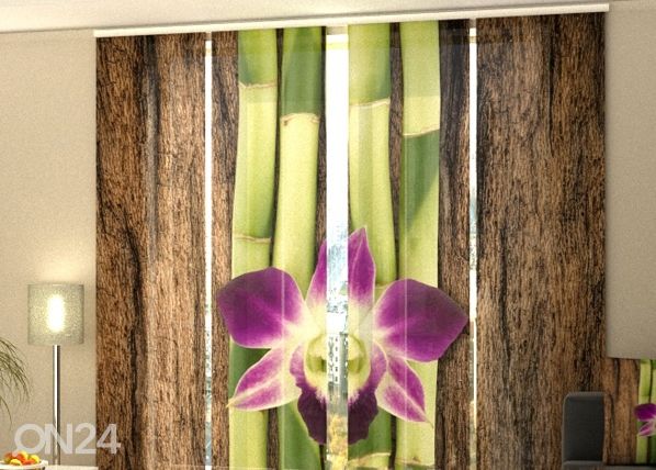 Puolipimentävä paneeliverho Four Shoots of Bamboo 240x240 cm