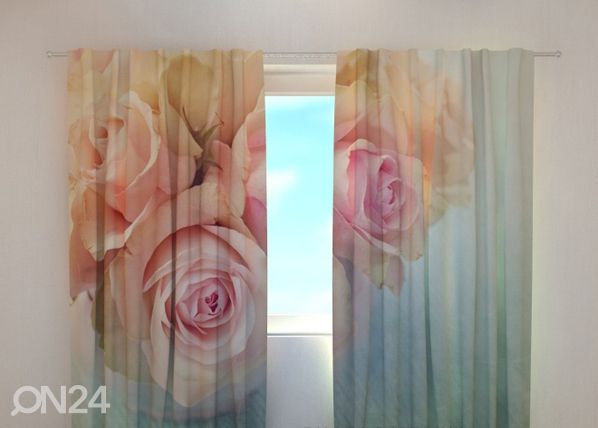 Puolipimentävä verho GENTLE ROSES 240x220 cm