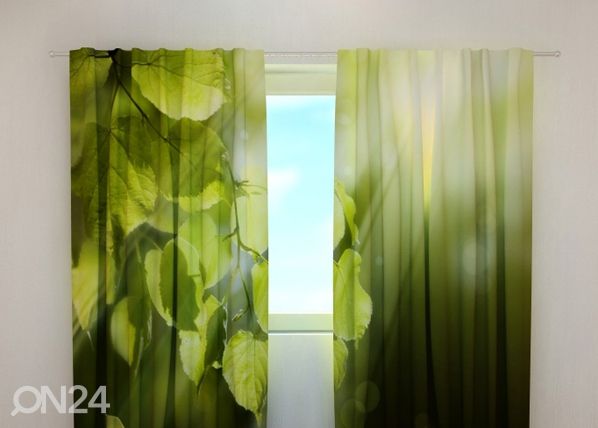 Puolipimentävä verho LEAVES 240x220 cm