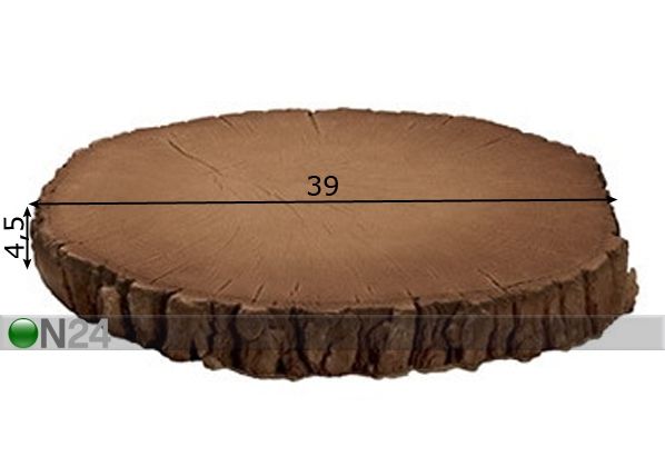 Puuastimet Ø 39 cm mitat