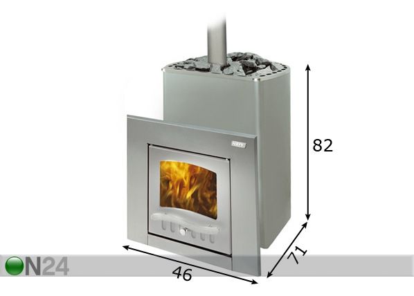 Puukiuas NARVI 18NM tunneli WT, 6-18 m3 mitat