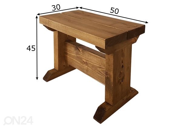 Puutarhapenkki mitat