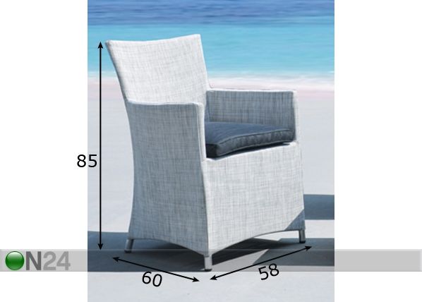 Puutarhatuoli COSY mitat