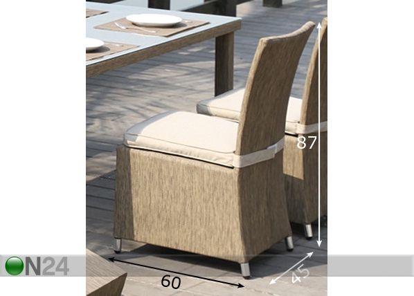 Puutarhatuoli LUKA mitat