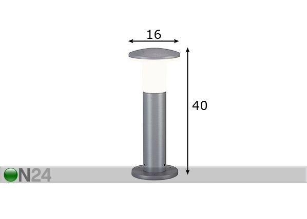 Puutarhavalaisi ALPA MUSHROOM 40cm mitat