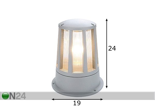 Puutarhavalaisin CONE mitat