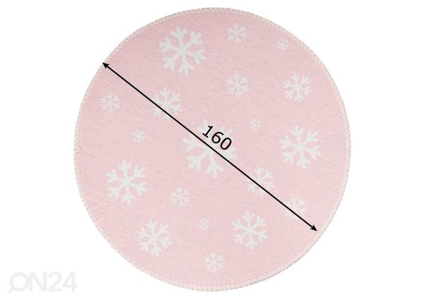 Pyöreä lasten matto Ø160 cm mitat