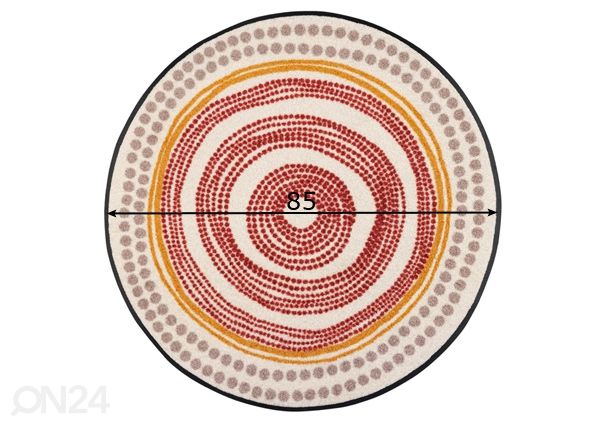 Pyöreä matto Boho Style Ø 85 cm mitat