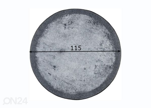 Pyöreä matto Shades of Grey Ø 115 cm mitat
