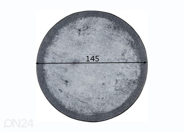 Pyöreä matto Shades of Grey Ø 145 cm mitat