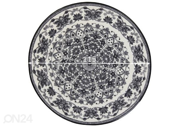 Pyöreä matto Zimra grey Ø 115 cm mitat