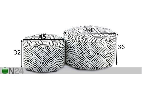 Rahi Black & White 2 tk mitat