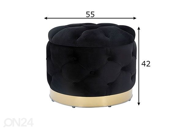Rahi Glam, musta/kullanvärinen mitat