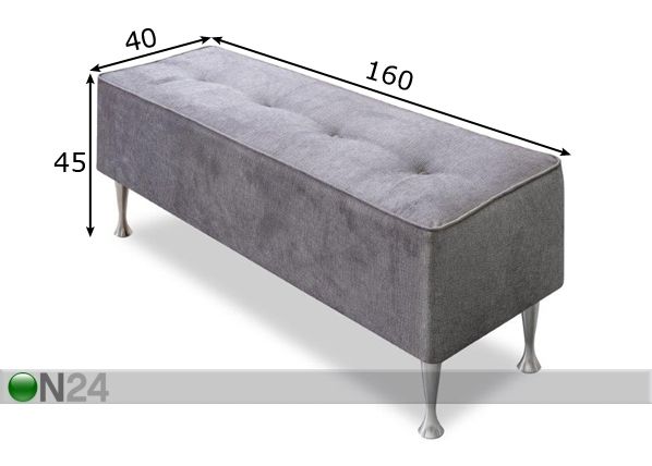 Rahi HYPNOS 160x40x45 cm mitat
