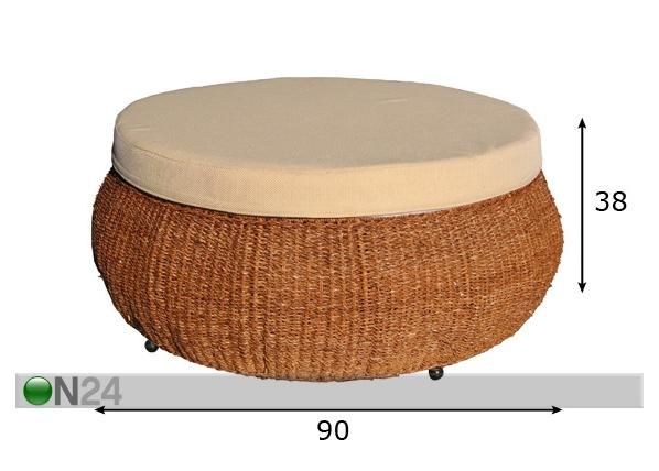 Rahi OTTOMAN 90 cm mitat