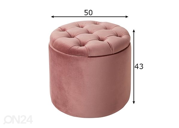 Rahi säilytystilalla Modern Baroque mitat