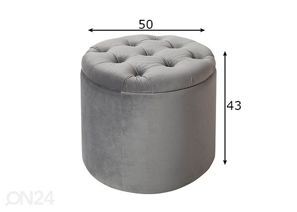 Rahi säilytystilalla Modern Baroque mitat