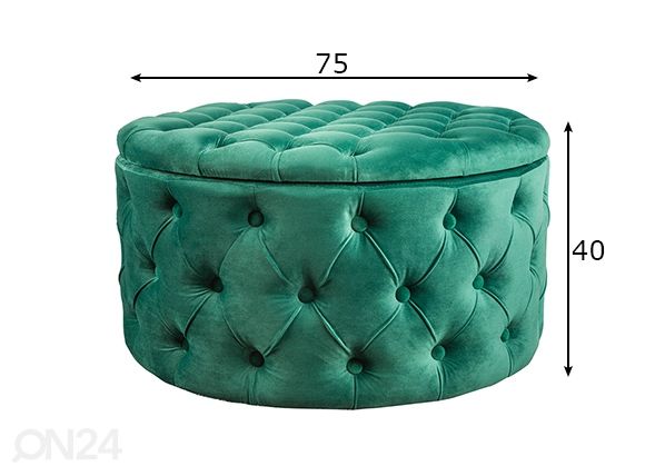 Rahi säilytystilalla Modern Baroque mitat