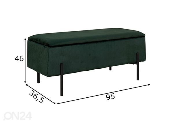 Rahi säilytystilalla Watford 95 cm mitat