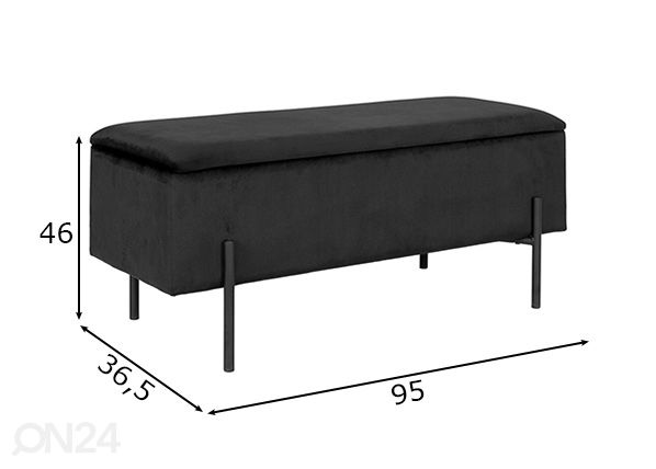 Rahi säilytystilalla Watford 95 cm mitat