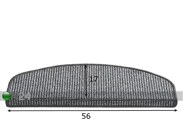 Rappusen suoja SIENA 17x56 cm mitat