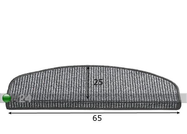 Rappusen suoja SIENA 25x65 cm mitat