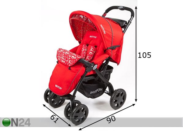 Rattaat BRITTON ALLROAD mitat
