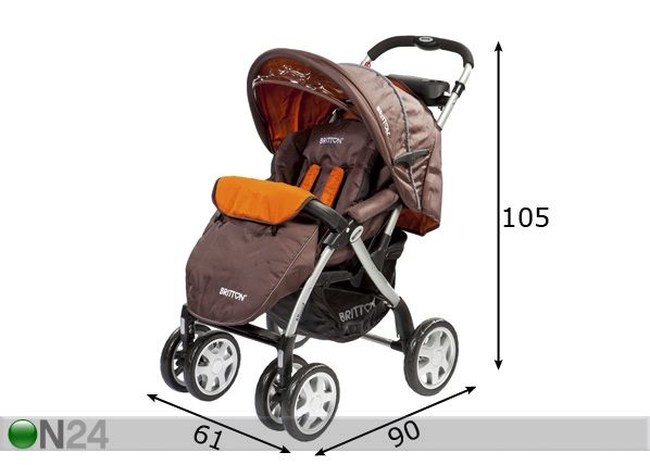 Rattaat BRITTON ALLROAD mitat