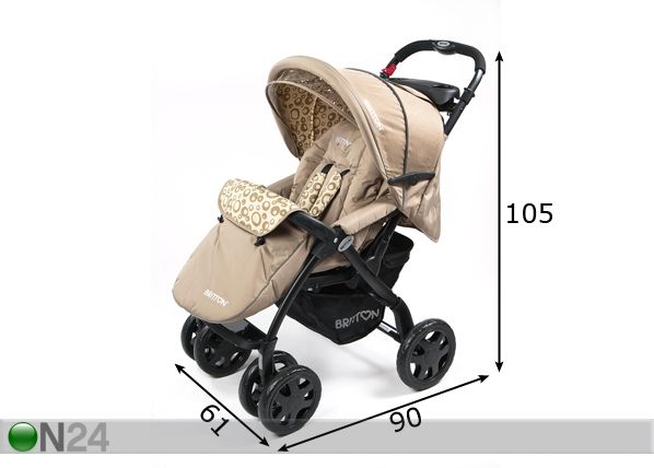 Rattaat BRITTON ALLROAD-BEIGE mitat