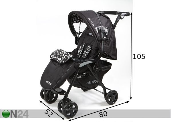 Rattaat BRITTON RELAX mitat