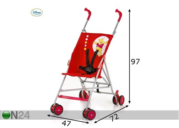 Rattaat GO-S V-POOH red mitat