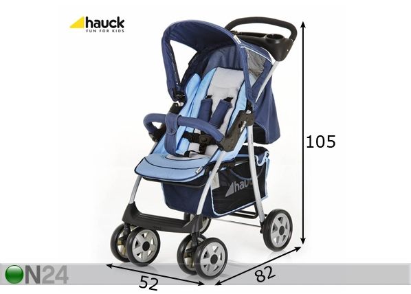 Rattaat HAUCK SHOPPER SH-12 blue mitat