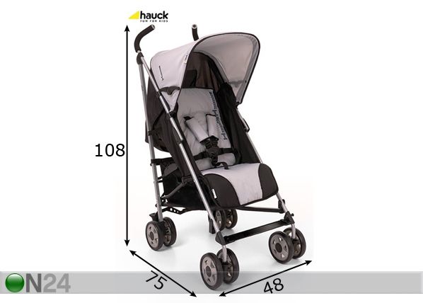 Rattaat HAUCK TURBO grey mitat