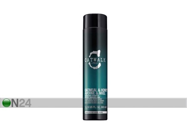 Ravitseva shampoo kuiville, vaurioituneille hiuksille juustele TIGI Catwalk Oatmeal & Honey 300ml