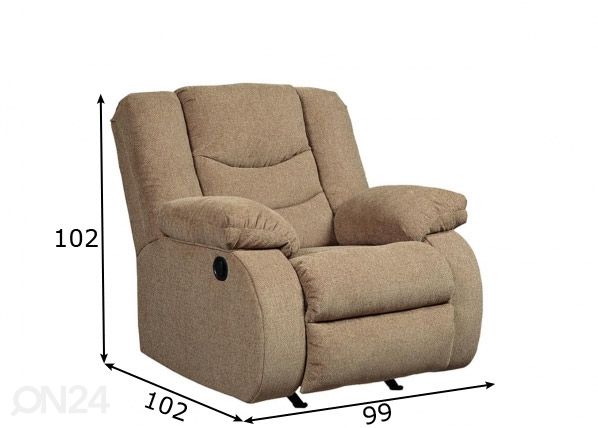 Relax nojatuoli (keinuva) mitat