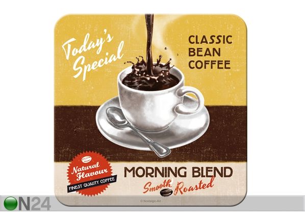 Retro lasinalusta MORNING BLEND 4 kpl