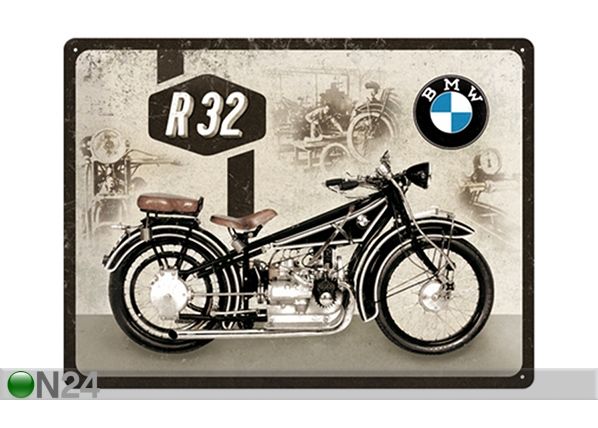 Retro metallitaulu BMW Motor Maintenance 30x40 cm