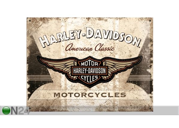 Retro metallitaulu Harley-Davidson Motorcycles 30x40cm