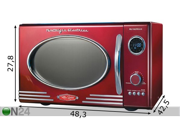 Retro MIKROAALTOUUNI mitat